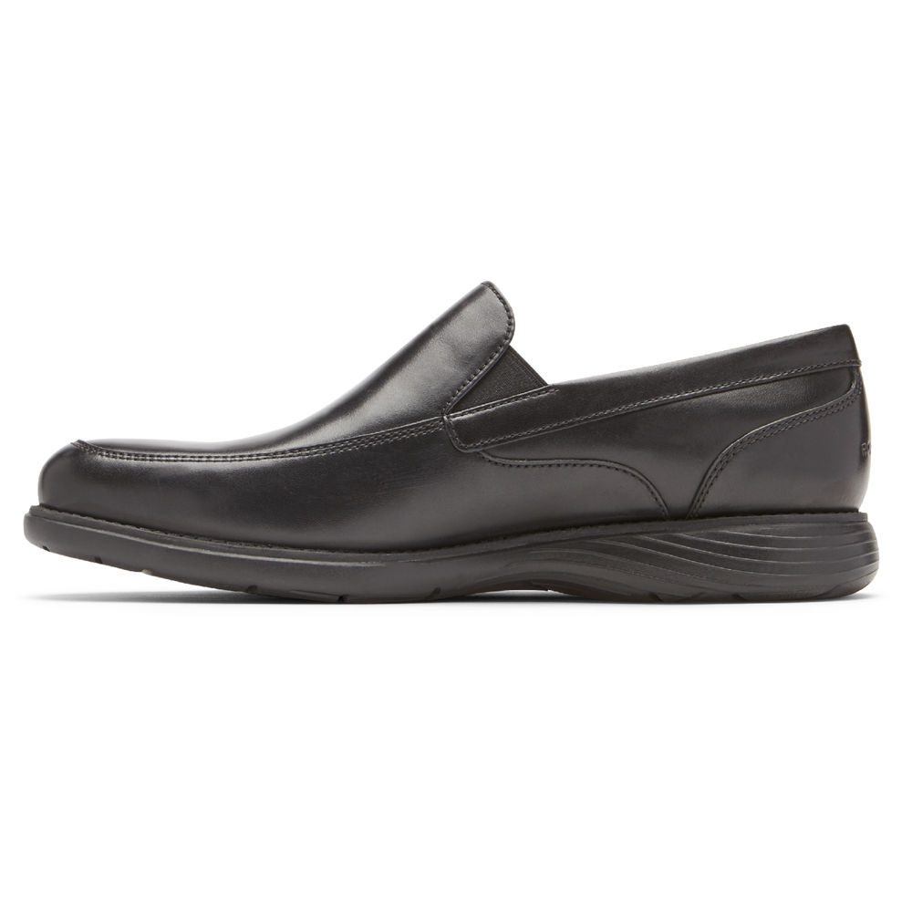 Rockport Mens Loafers Black - Garett Venetian - UK 379-MWUHOD